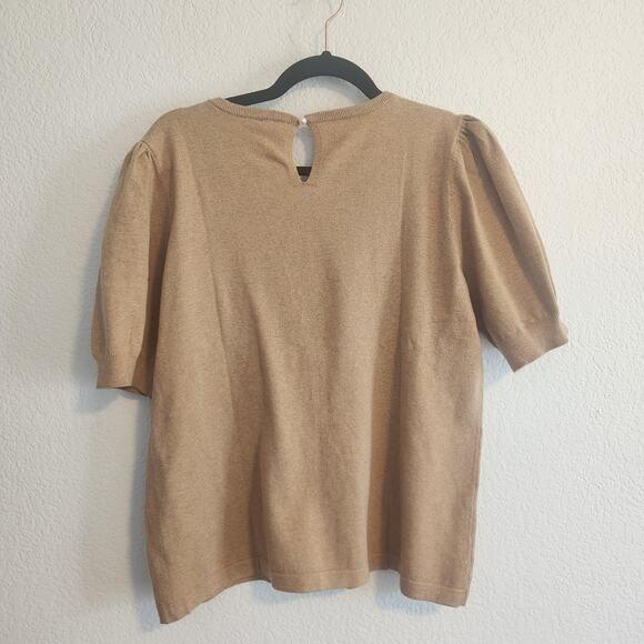 Vince Camuto Women's Size XS Tan Short Sleeve Sweater NWT - Picture 5 of 5